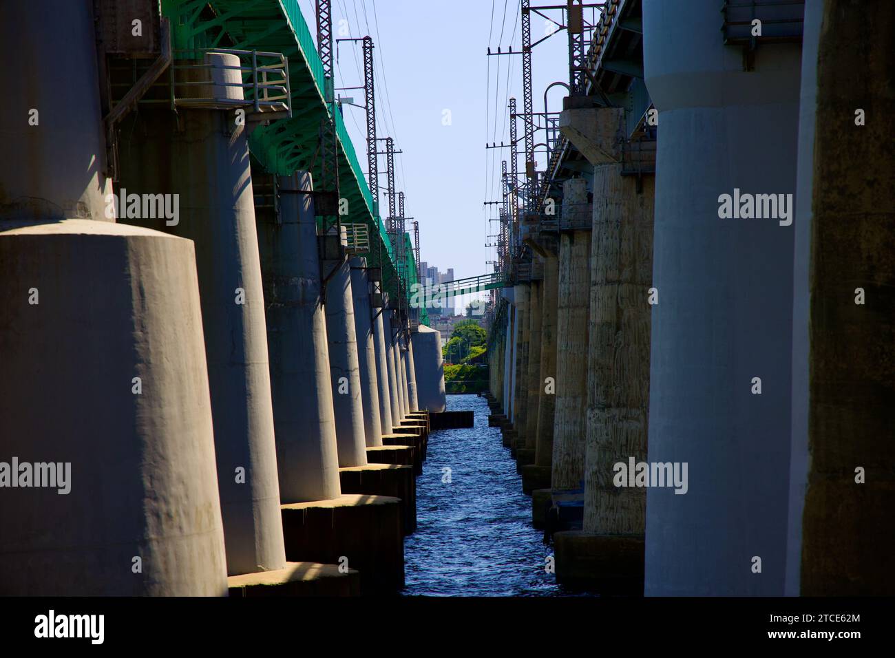 Nestled between two railroad bridges along the Han River, this unique ...