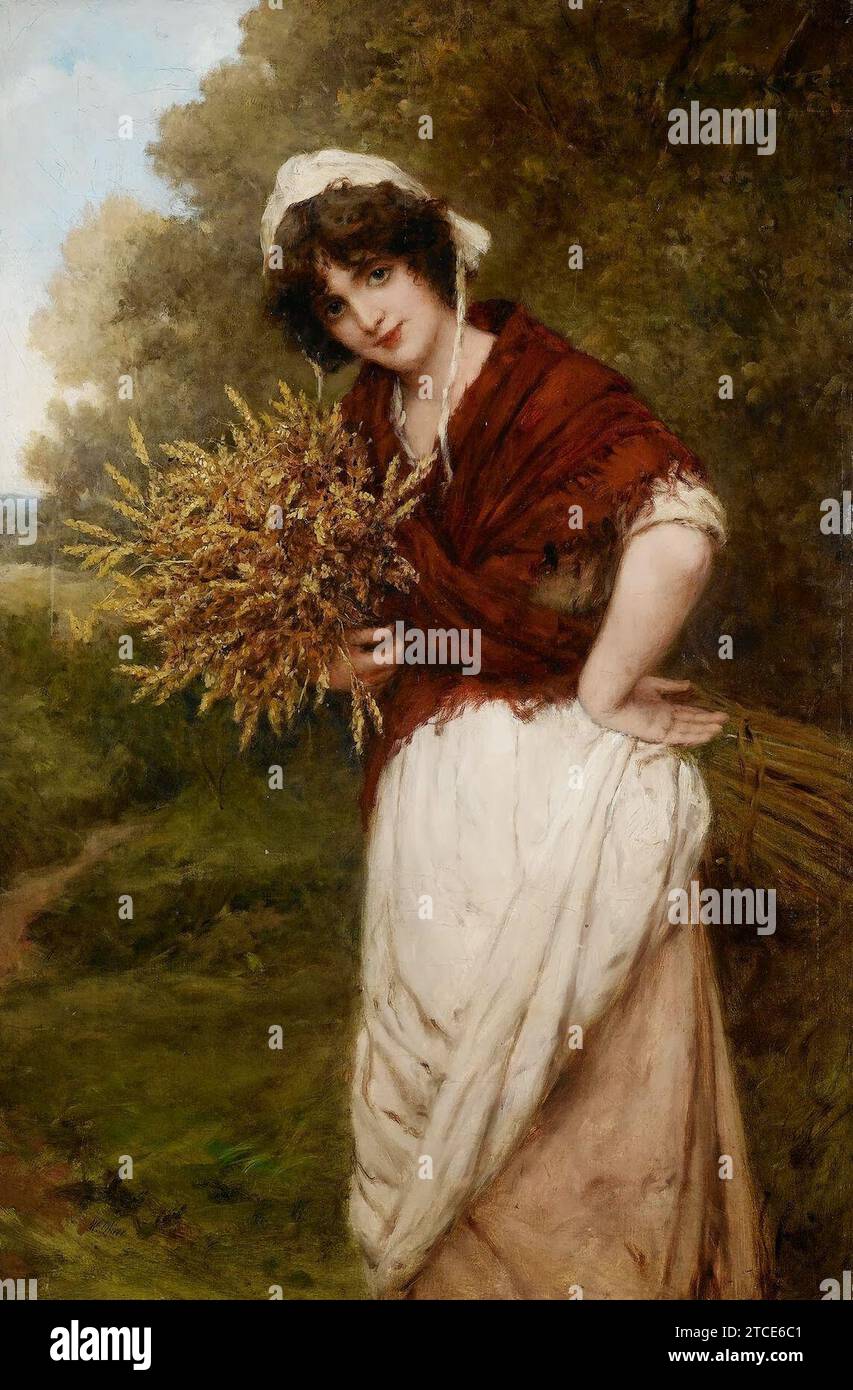 William Oliver - Harvest Time. Stock Photo