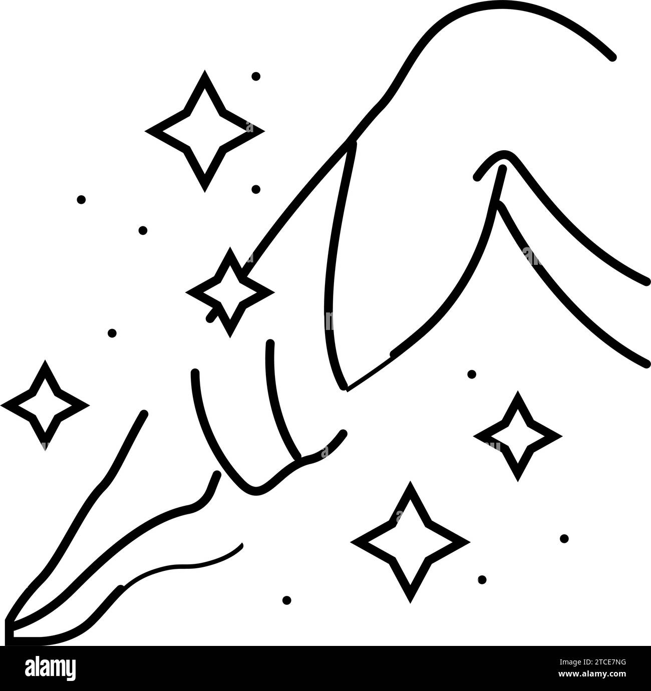 smooth skin hair salon line icon vector illustration Stock Vector Image