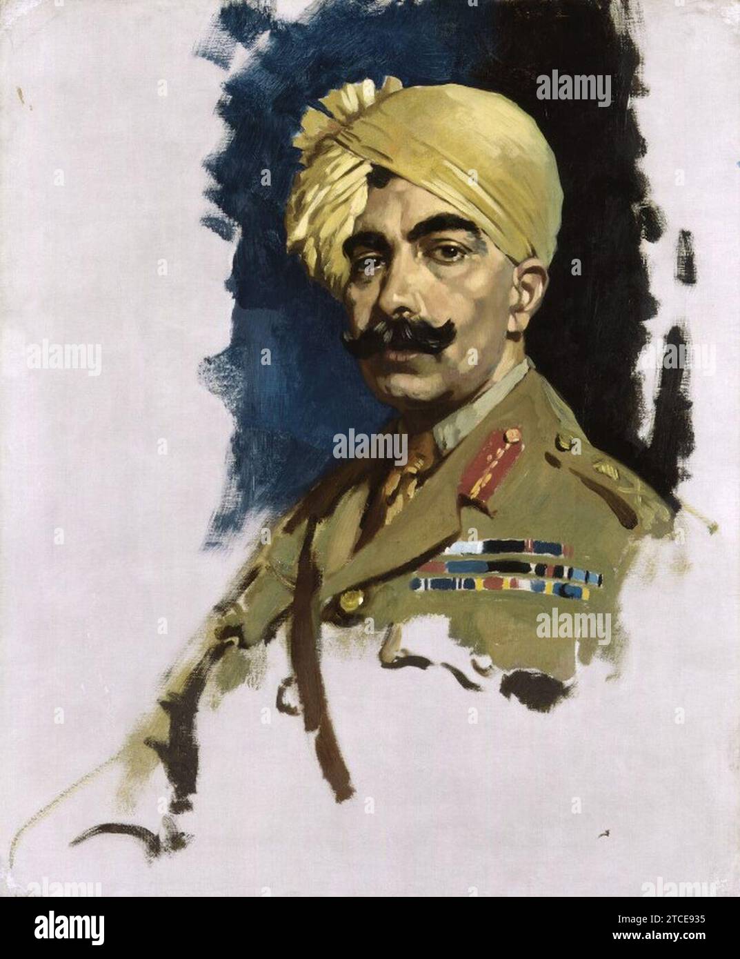 William Orpen - Ganga Singh, Maharaja of Bikaner 1919. Stock Photo