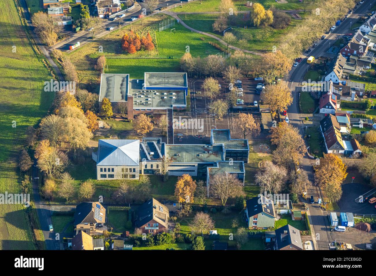 Luftbild, DietrichBonhoefferSchule Grundschule, Stadtbezirk Rhynern