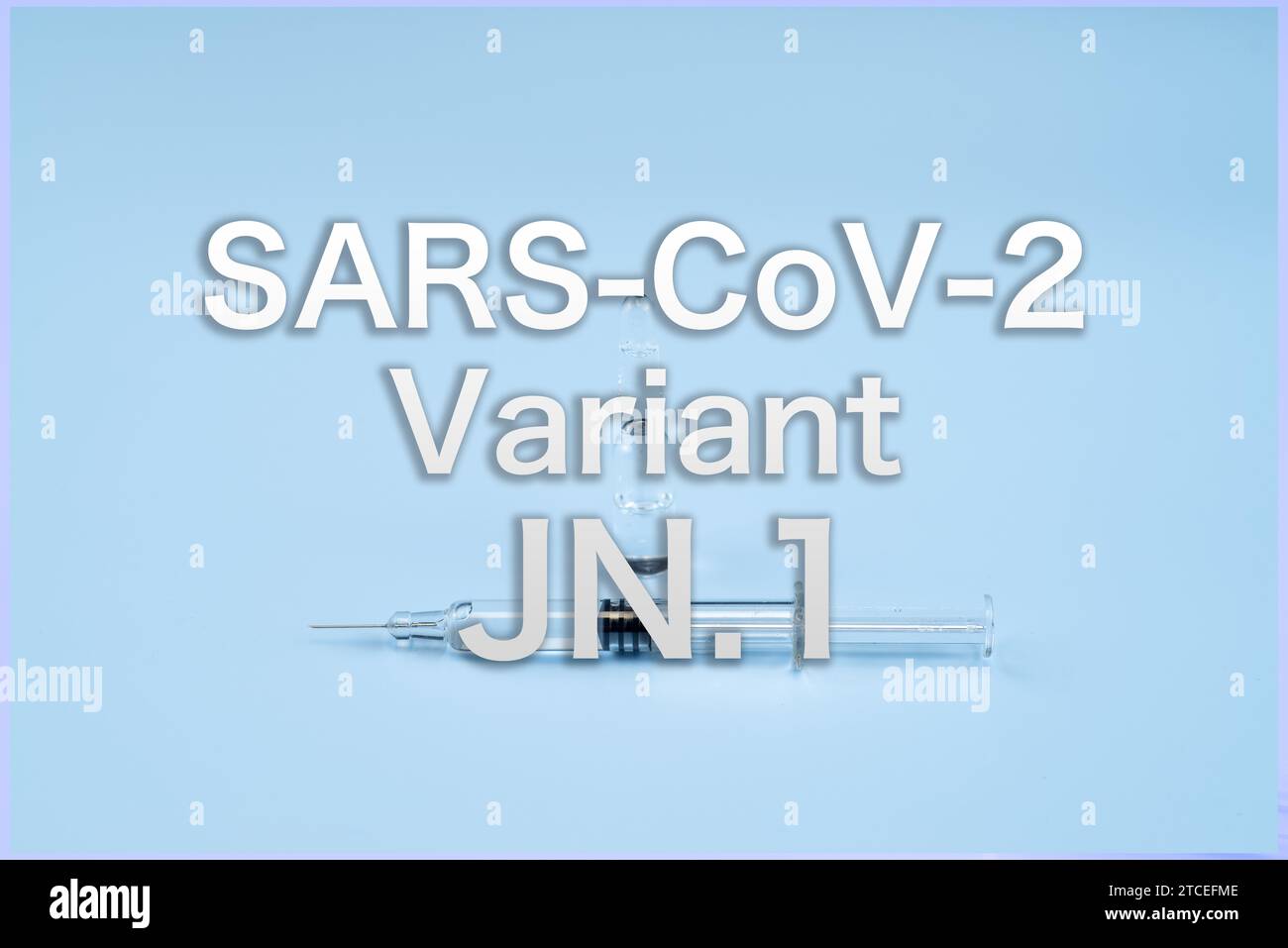 Background of SARS-CoV-2 Variant JN.1,Medical health concept Stock Photo