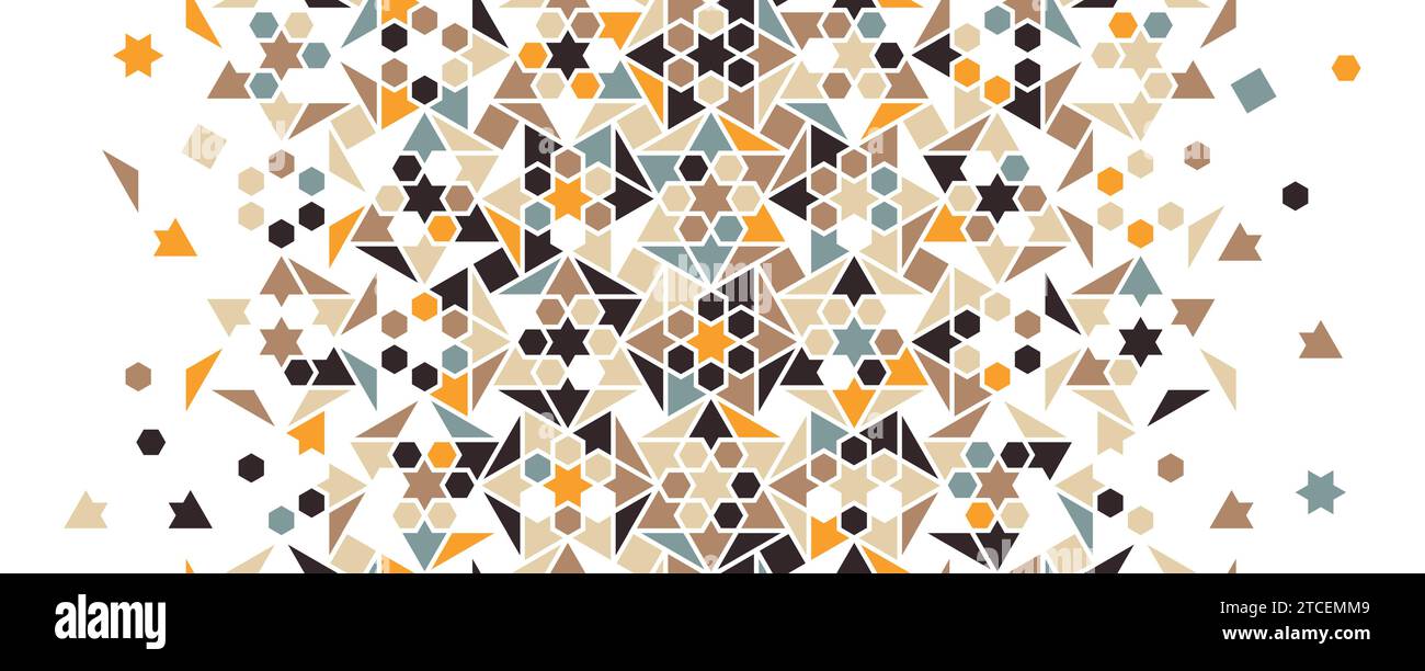 Traditional ornamental seamless vector style with an Islamic pattern Stock Vector