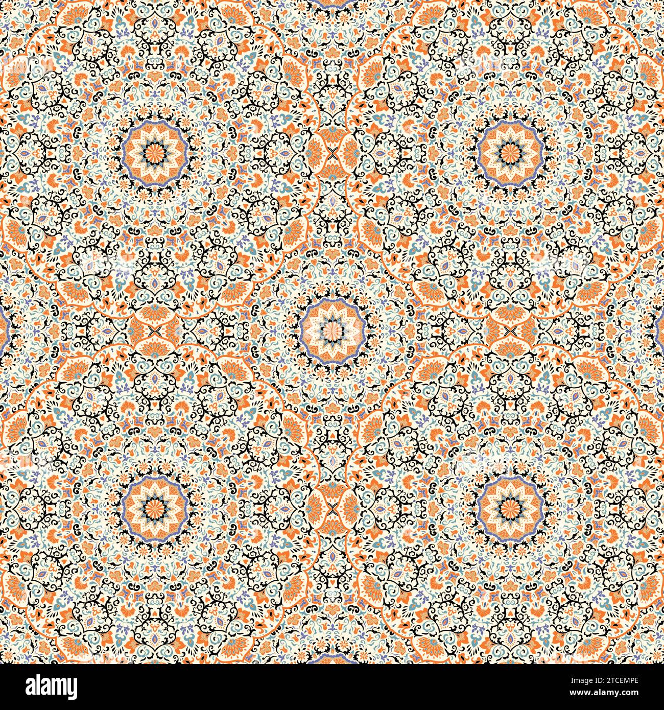 Traditional ornamental seamless vector style with an Islamic pattern ...