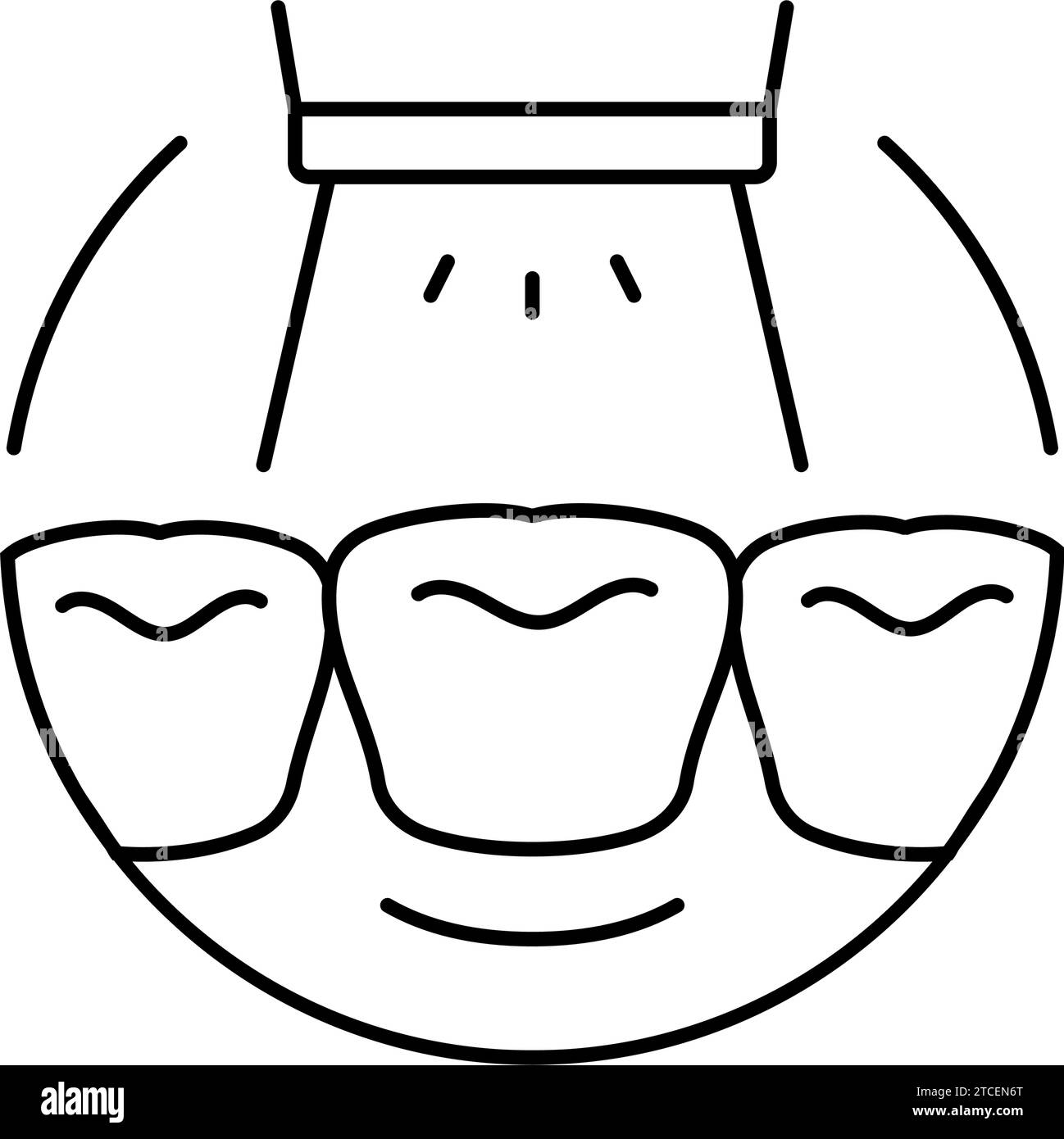 teeth whitening line icon vector illustration Stock Vector Image & Art
