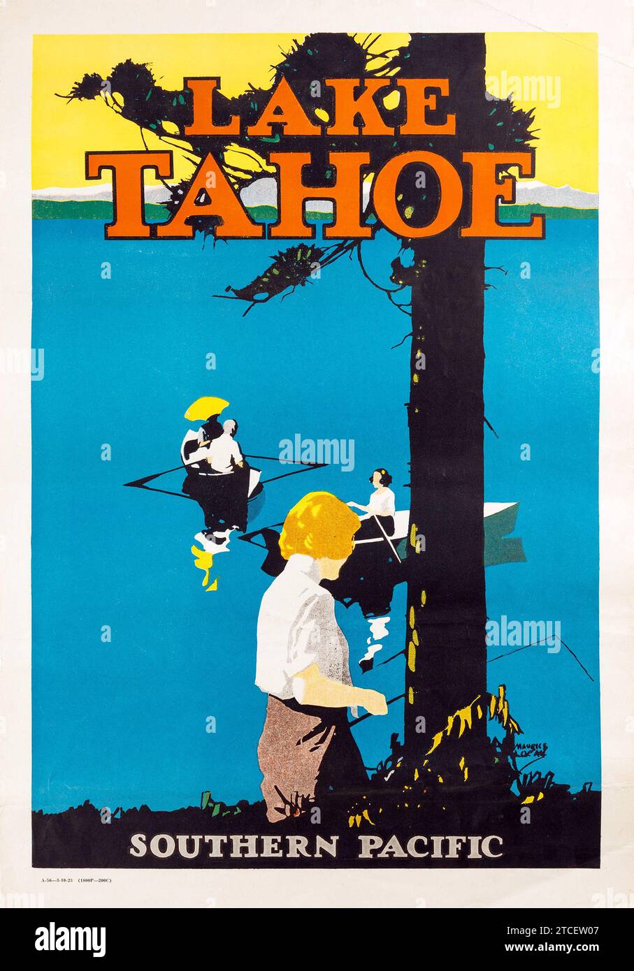 Lake tahoe travel poster hi-res stock photography and images - Alamy