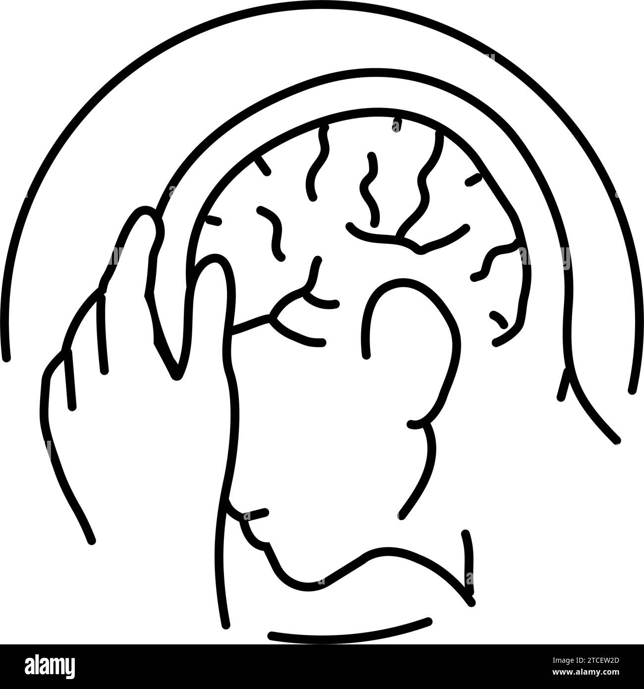Neurological Disorders Line Icon Vector Illustration Stock Vector Image Neurological Disorders Line Icon Vector Illustration Stock Vector Image