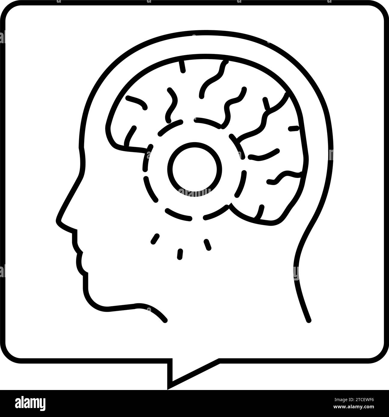 headache diagnosis neurologist line icon vector illustration Stock ...