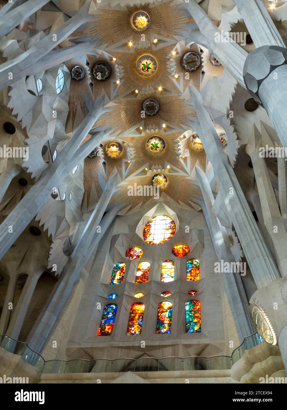 Ceiling vault sagrada familia hi-res stock photography and images - Alamy