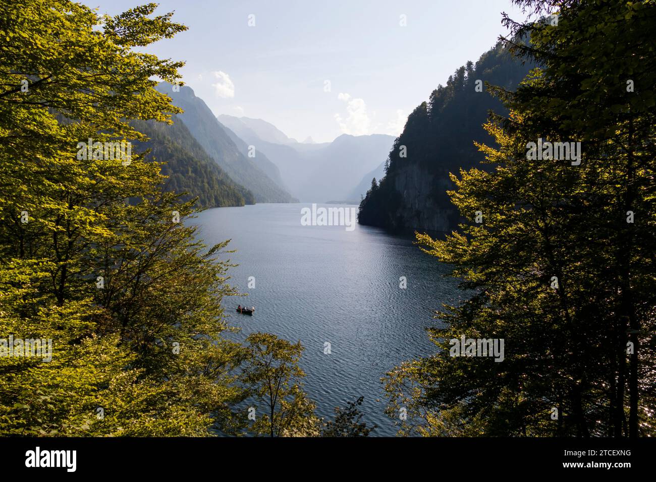 Lake Königssee in Berchtesgaden National park, Bavaria, Germany in autumn Stock Photo