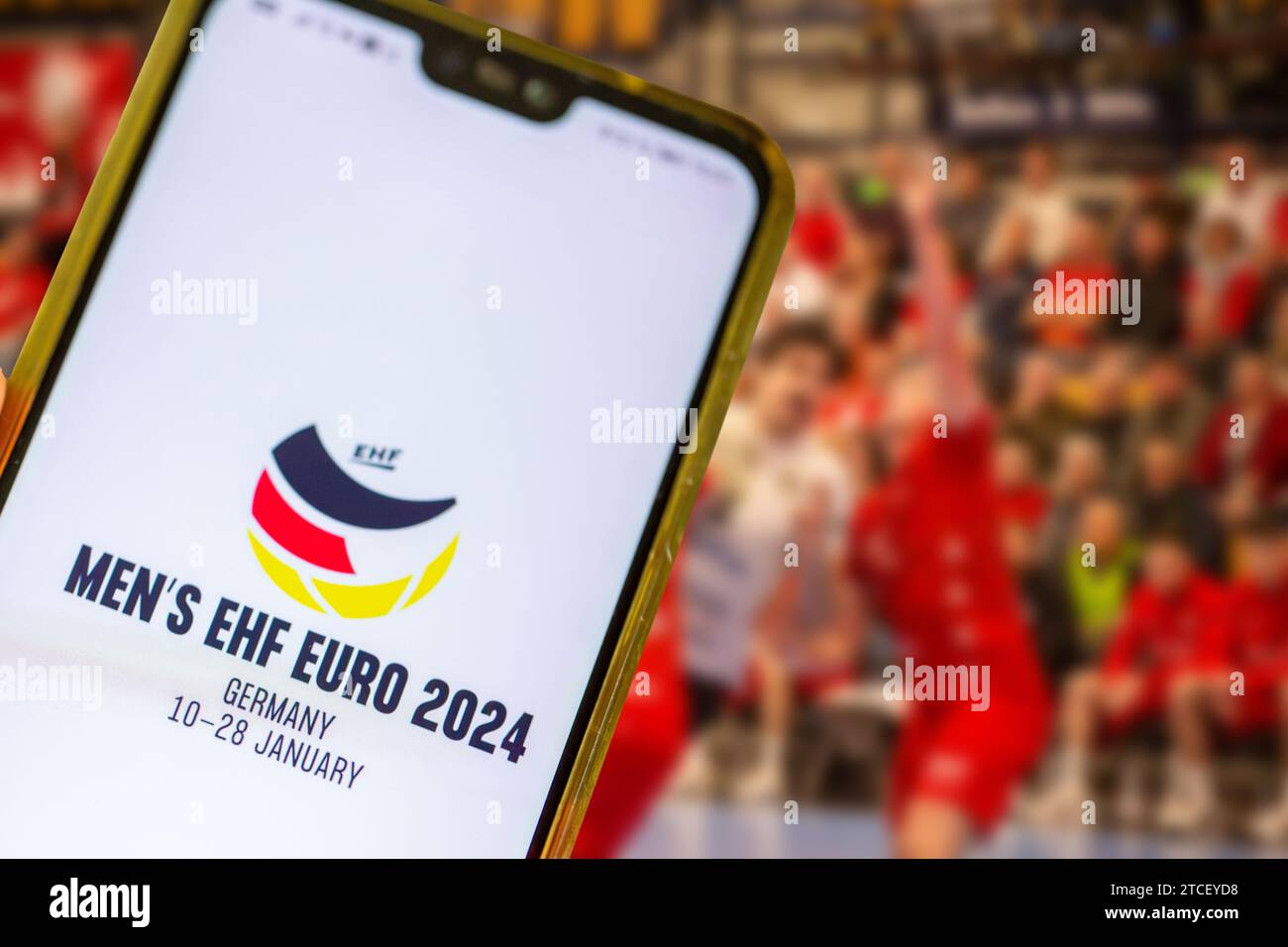 Symbol image of the 2024 European Handball Championship. The 2024