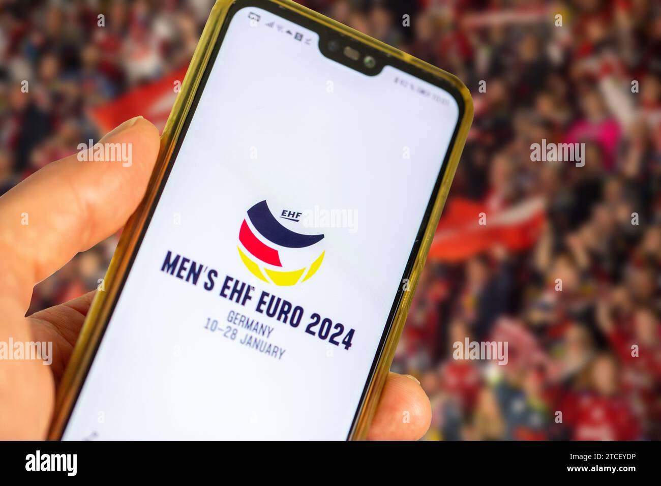 Symbol image of the 2024 European Handball Championship. The 2024