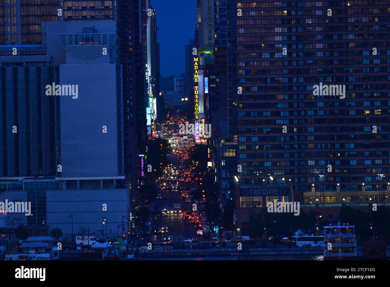 42nd street NYC skyline USA Stock Photo Alamy