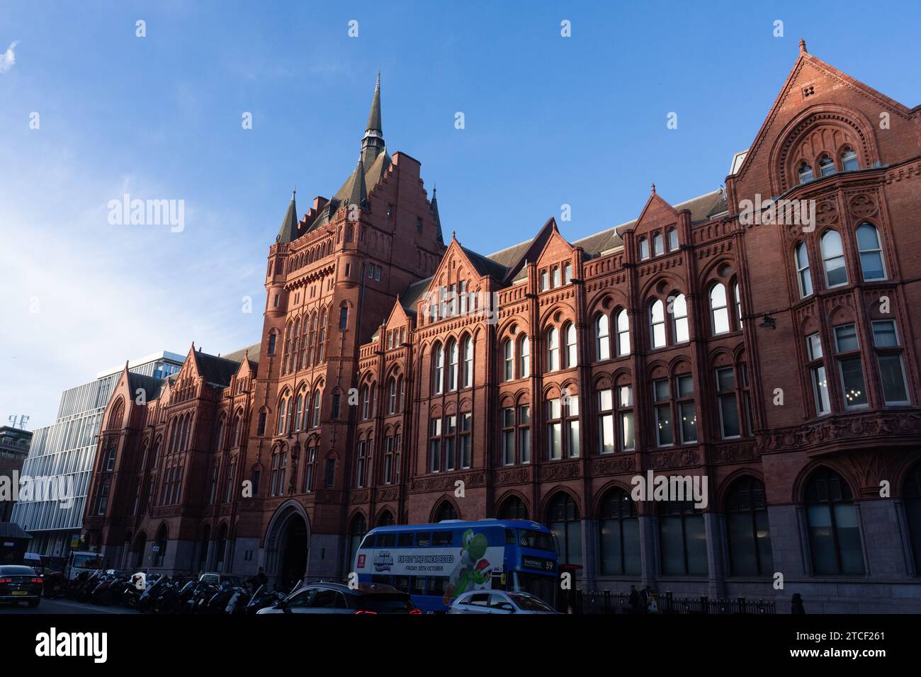 Holborn Bars, Prudential Assurance Building is a large red terracotta Victorian building on Holborn in Camden, London Stock Photo