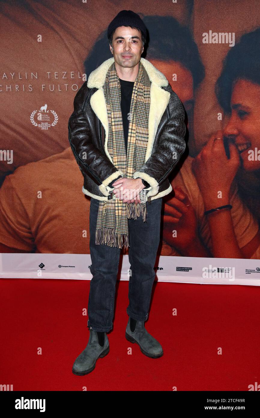 Nikolai Kinski (Son of Klaus Kinski) attends Berlin Premiere 'Falling Into Place' - 28.11.23 Astor Film Lounge Stock Photo