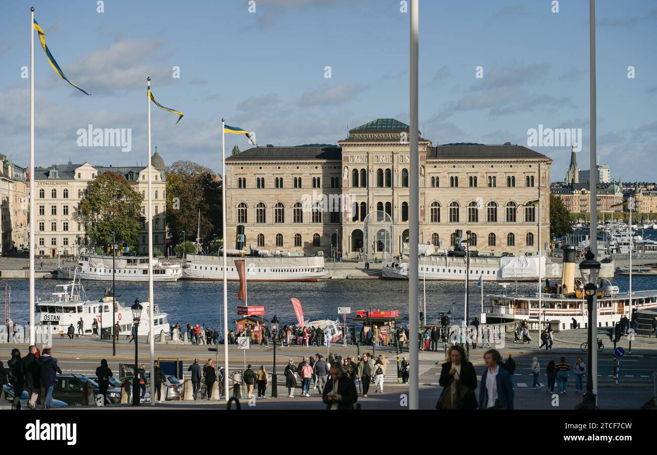 Nationalmuseum, Södra Blasieholmshamnen, Stockholm, Schweden Stock Photo