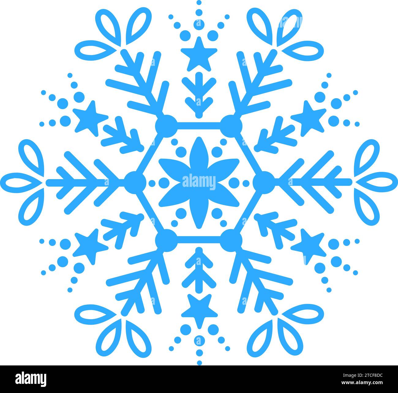 Blue snowflakes white background. Vector illustration Stock Vector ...
