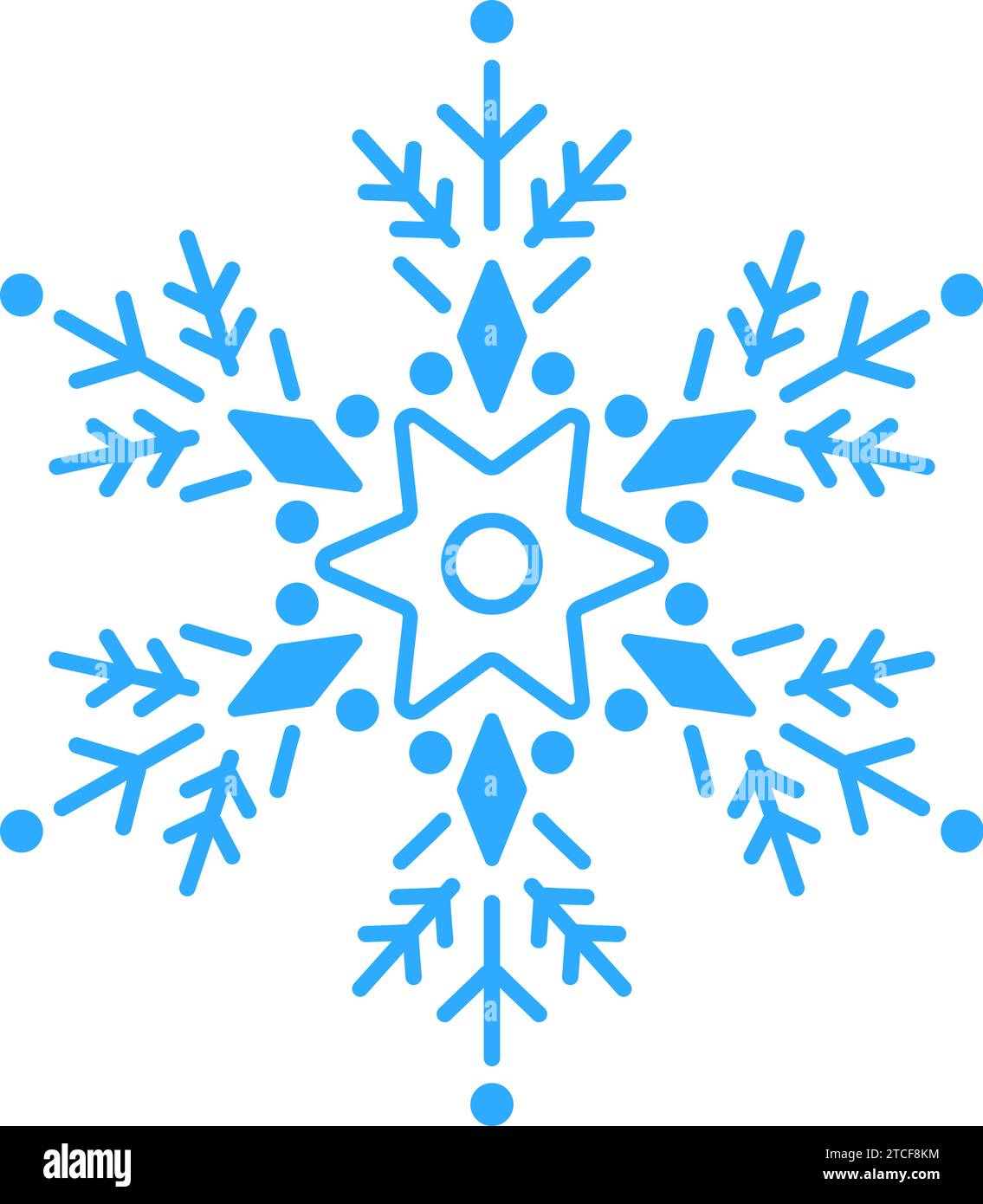 Blue snowflakes white background. Vector illustration Stock Vector ...