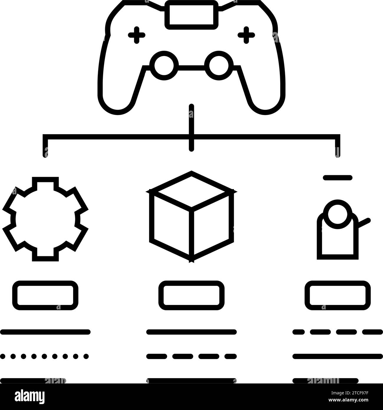 Game designer design development Black and White Stock Photos & Images ...