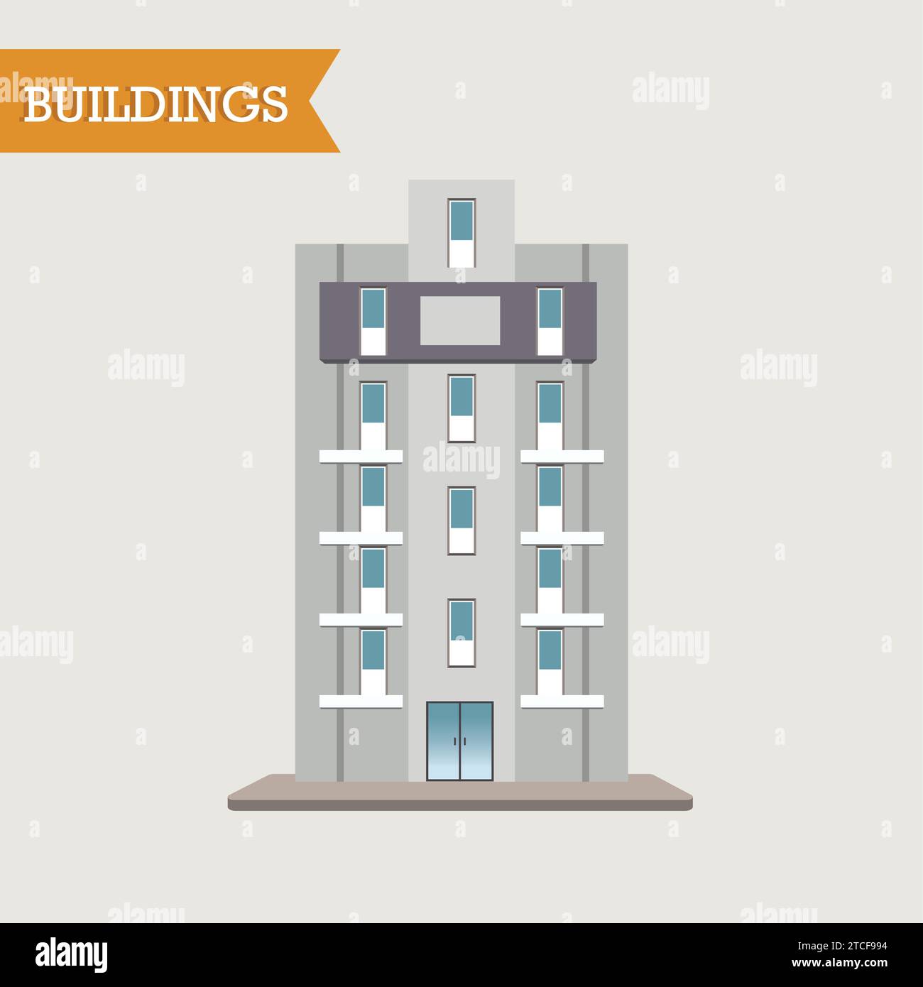 Isolated colored building icon image Vector Stock Vector Image & Art ...