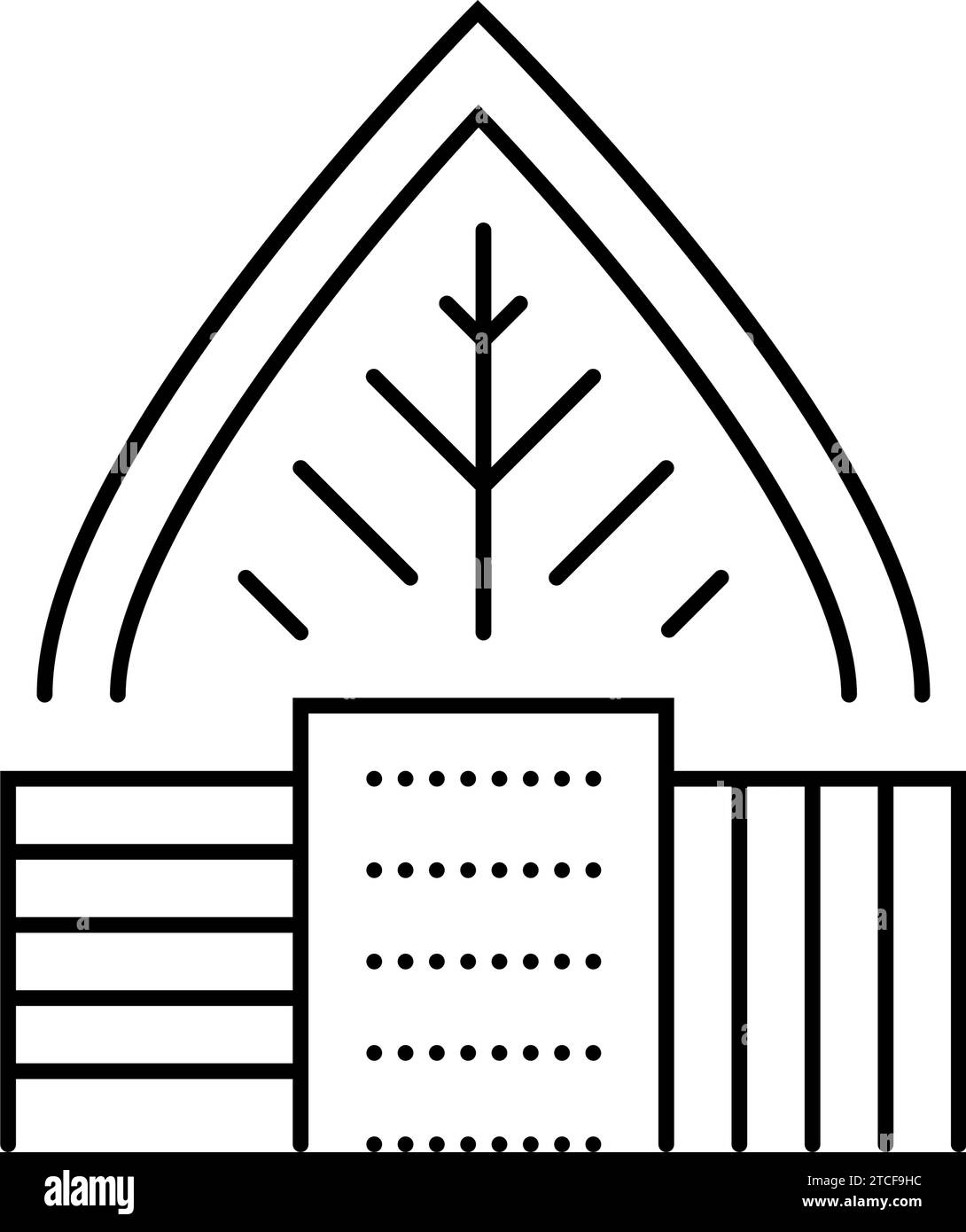green building living line icon vector illustration Stock Vector Image ...