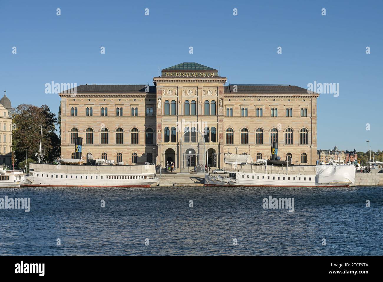Nationalmuseum, Södra Blasieholmshamnen, Stockholm, Schweden *** National Museum, Södra Blasieholmshamnen, Stockholm, Sweden Stock Photo