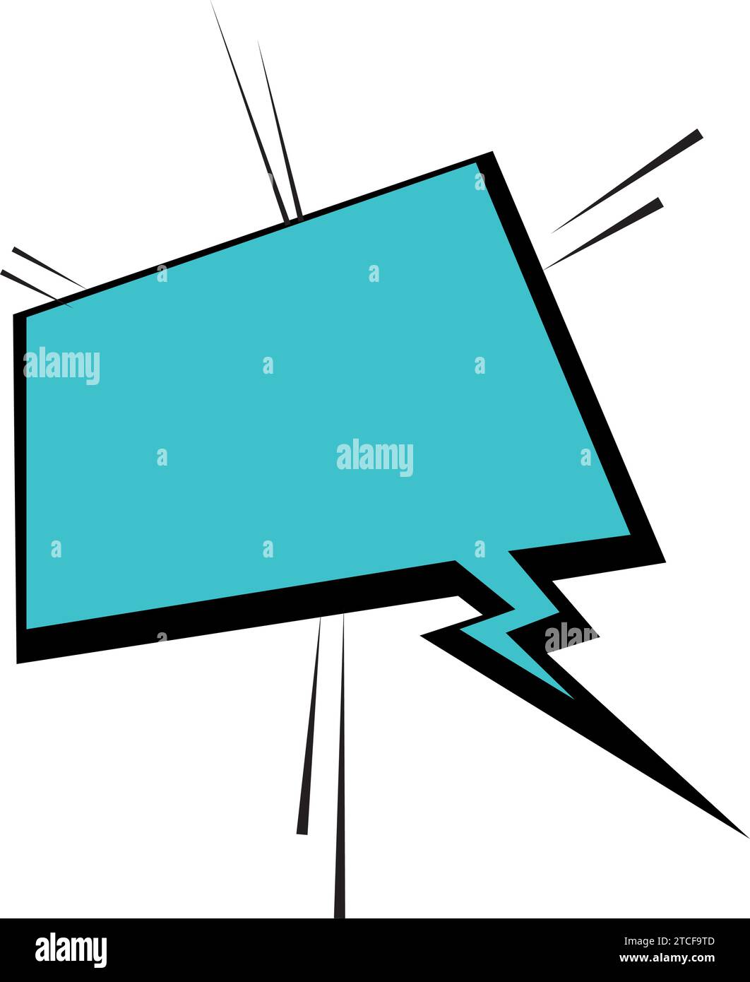 Isolated colored empty comic speech bubble Vector Stock Vector Image ...