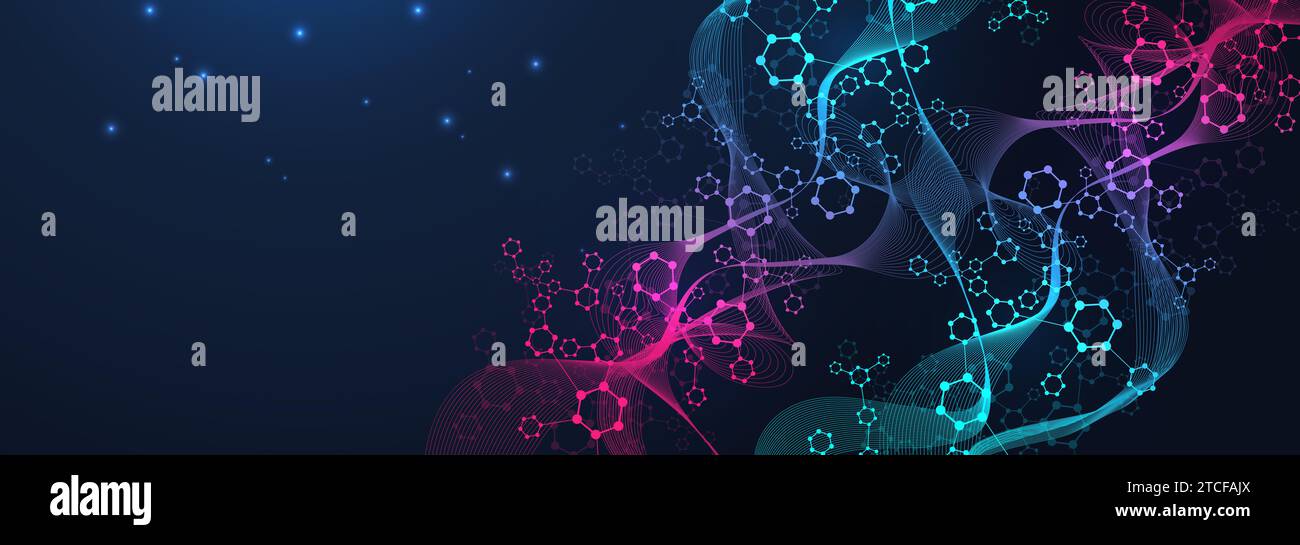 Abstract molecules structure connect hi-res stock photography and ...
