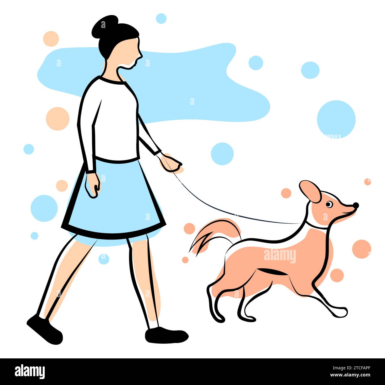 Dog Walking Clip Art Images – Browse 8,424 Stock Photos, Vectors, and Video