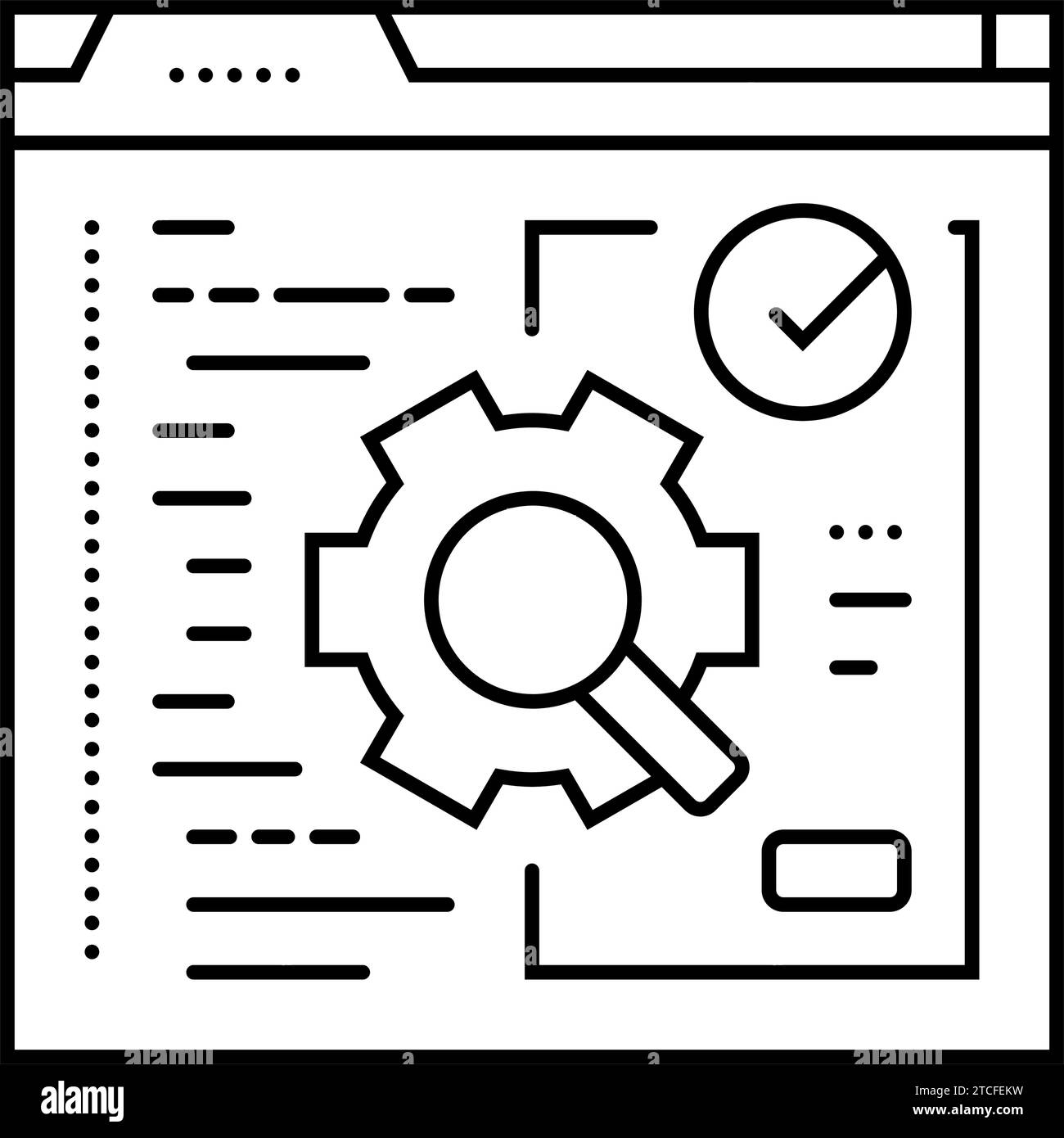 software testing line icon vector illustration Stock Vector Image & Art ...