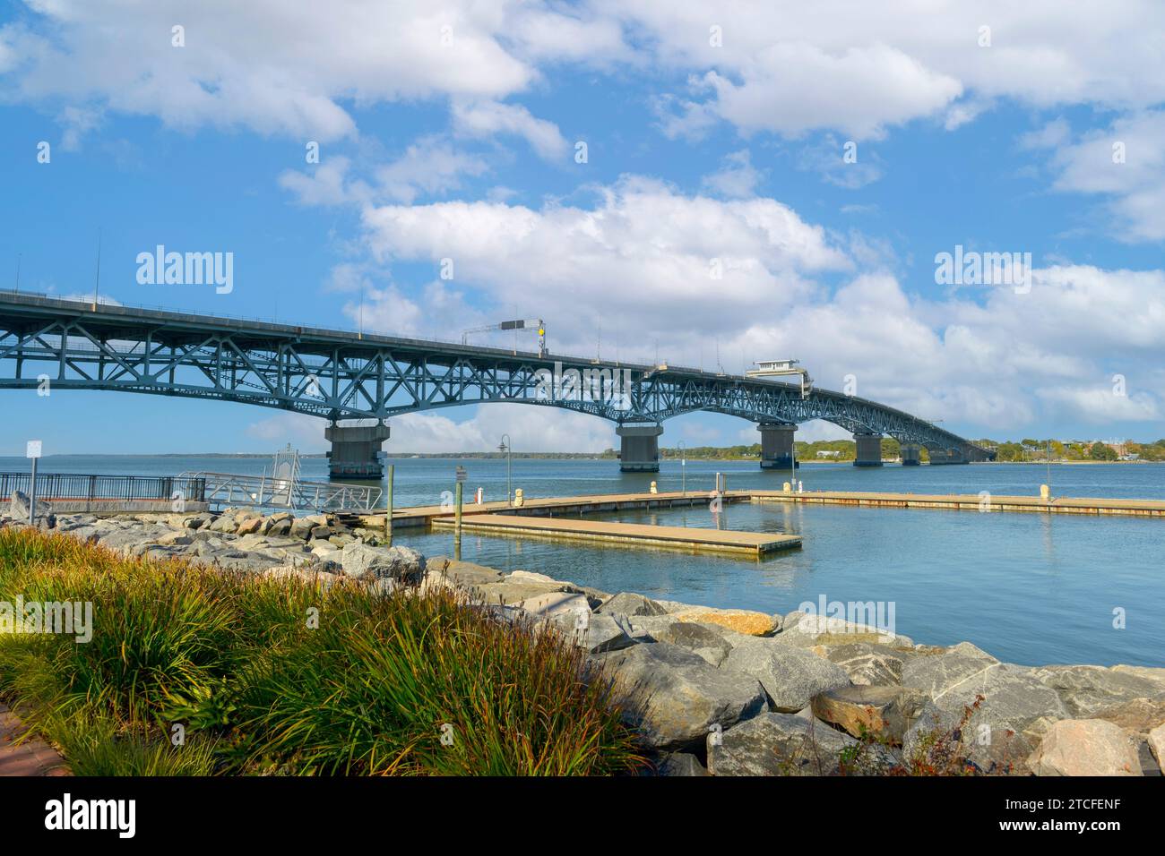The Coleman Memorial Bridge over the York River between Gloucester