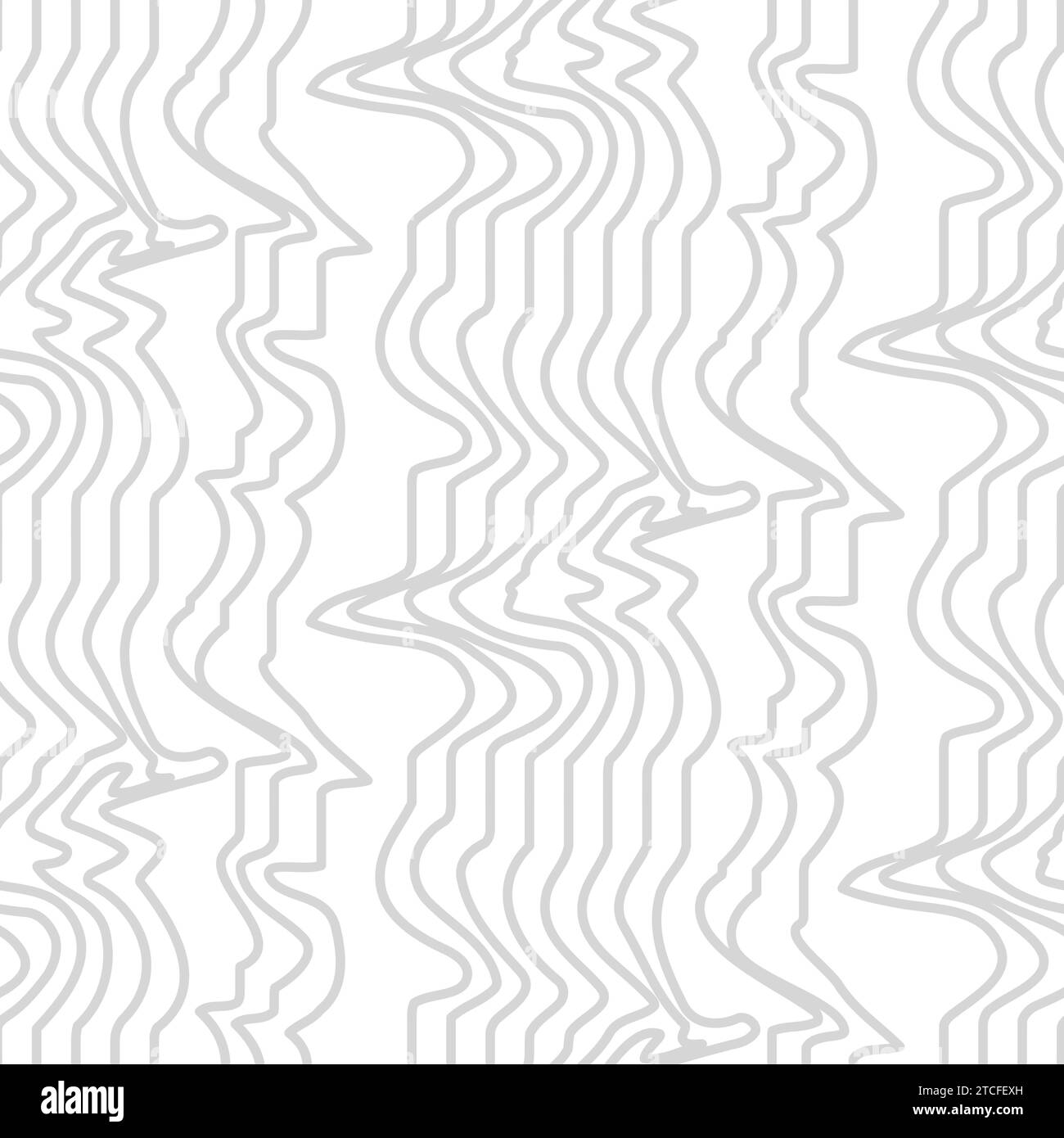 Waves, swirl, lines subtle pattern. Twisted and distorted vector texture in trendy retro psychedelic style for wallpaper Stock Vector