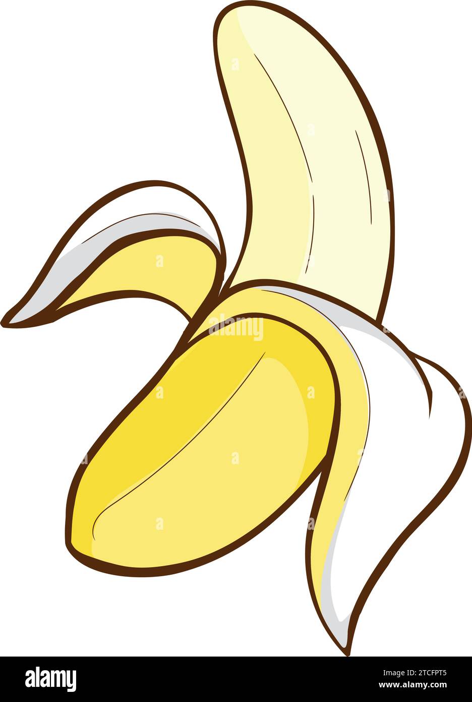 Isolated colored banana icon Flat design Vector Stock Vector Image ...