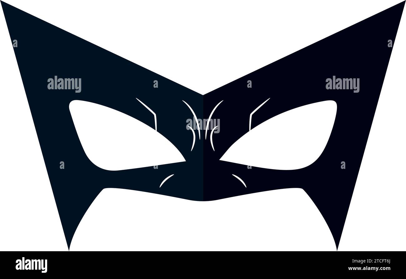 Isolated colored abstract flat superhero mask Vector Stock Vector Image