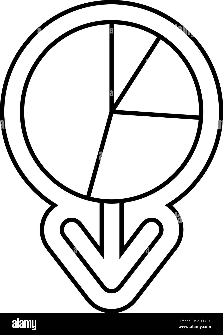 diagram loading statistical data line icon vector illustration Stock ...