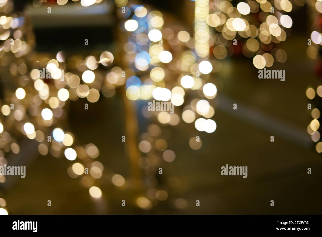 Golden bokeh as a background Stock Photo - Alamy