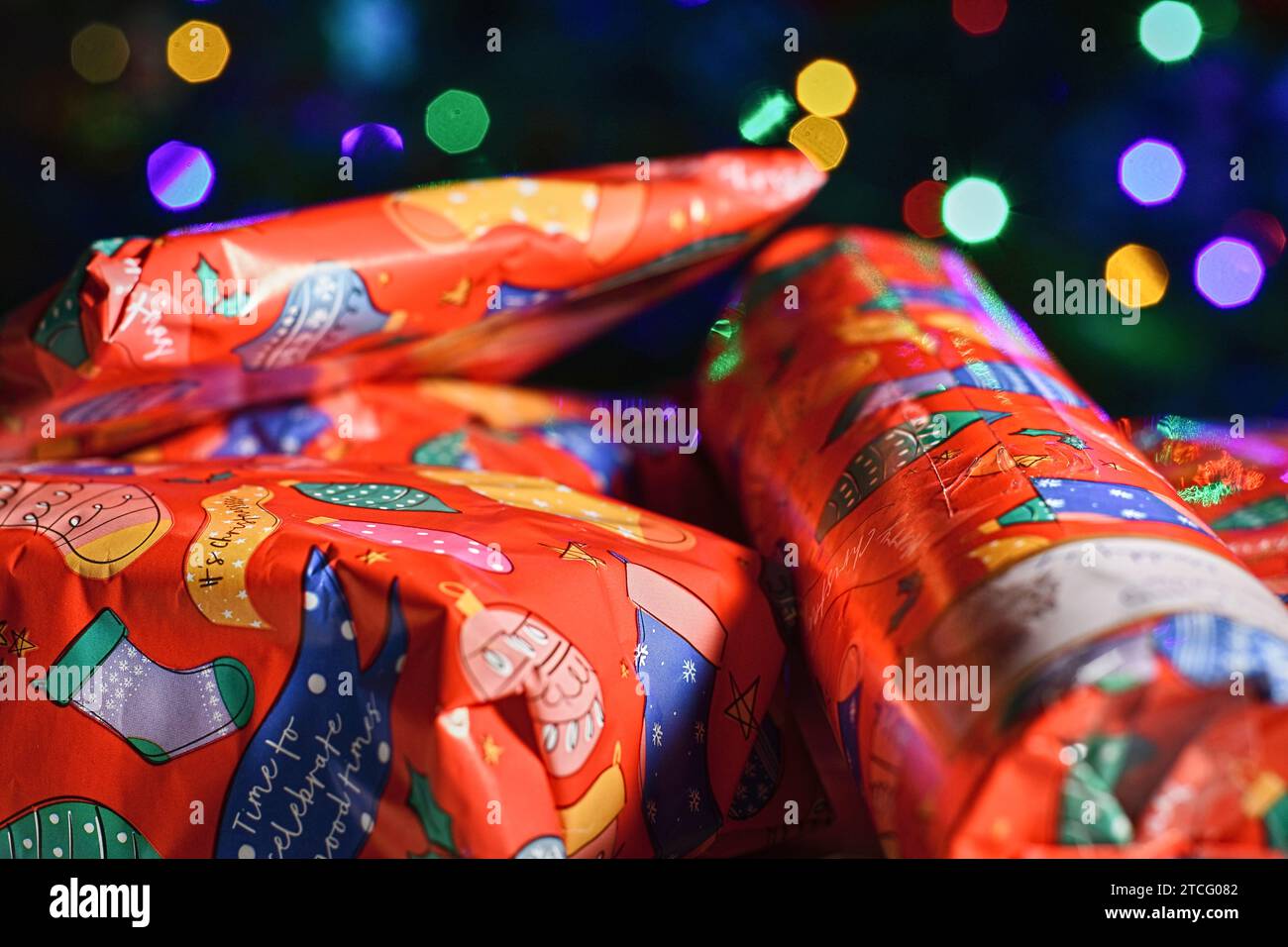 Christmas presents Stock Photo