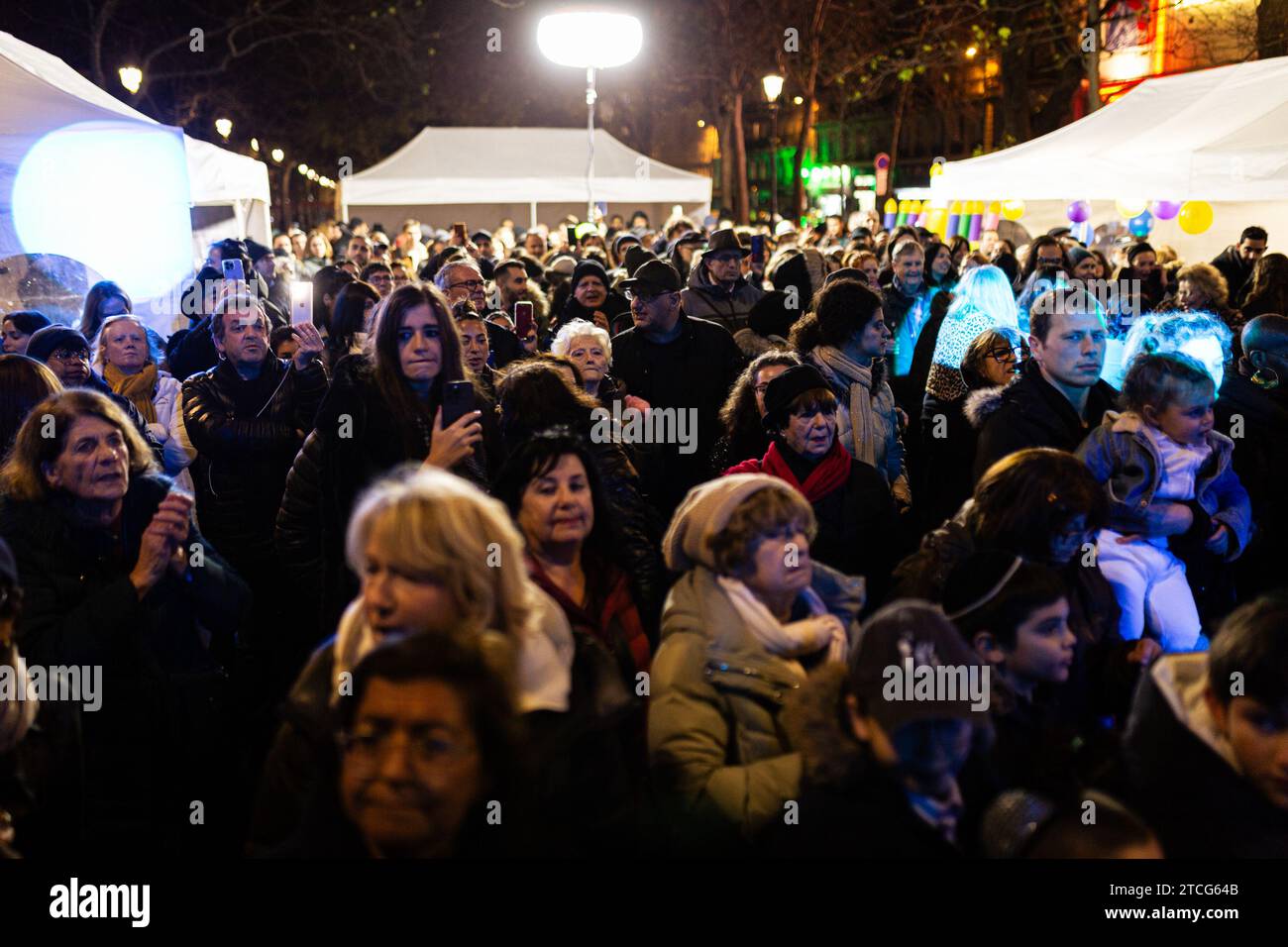 Hanukkah candle lighting paris