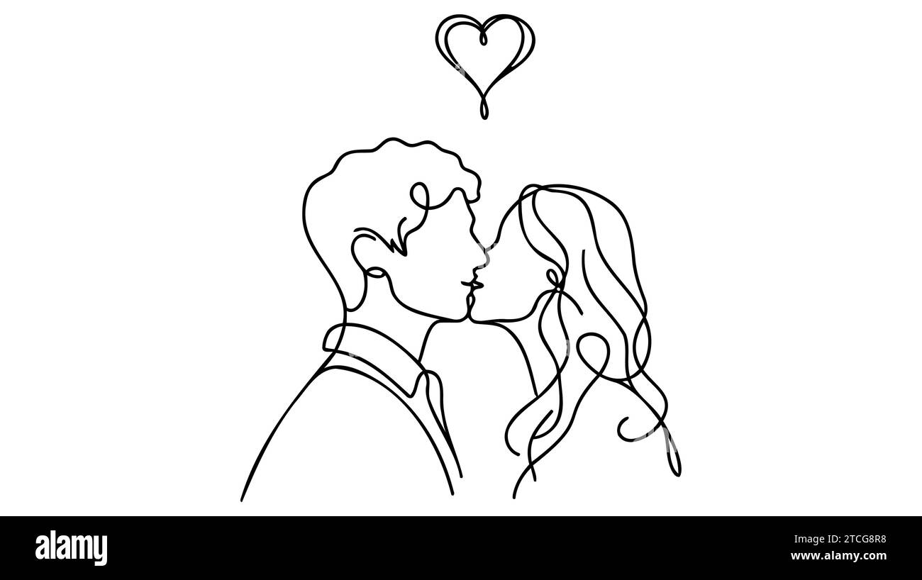 Woman And Man Kissing Art Cut Out Stock Images And Pictures Alamy