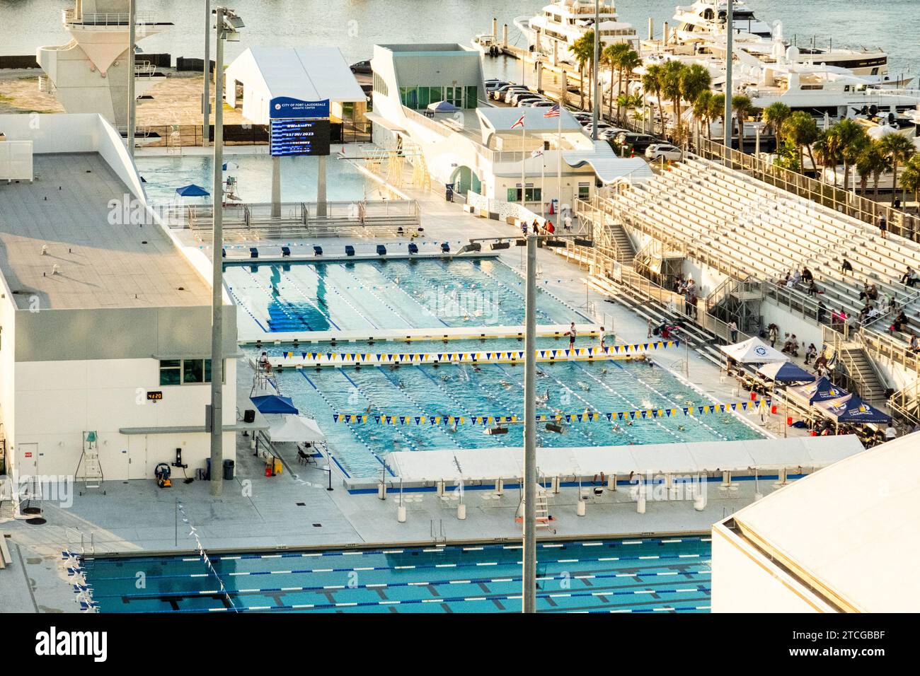 FORT LAUDERDALE, FLORIDA - December 1, 2023: Fort Lauderdale Aquatic