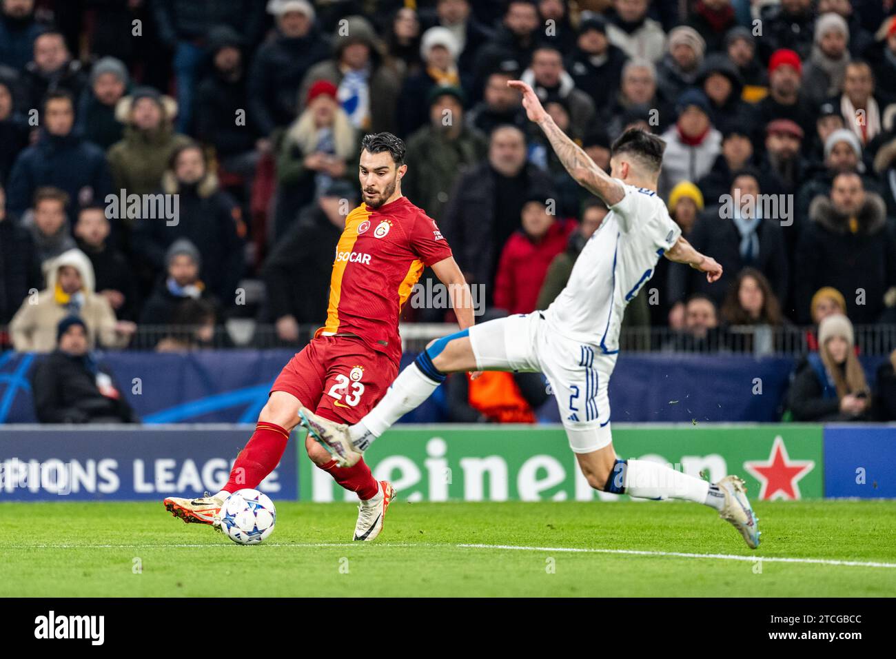 Copenhagen, Denmark. 12th Dec, 2023. Kaan Ayhan (23) of Galatasaray seen during the UEFA Champions League match between FC Copenhagen and Galatasaray at Parken in Copenhagen. (Photo Credit: Gonzales Photo/Alamy Live News Stock Photo