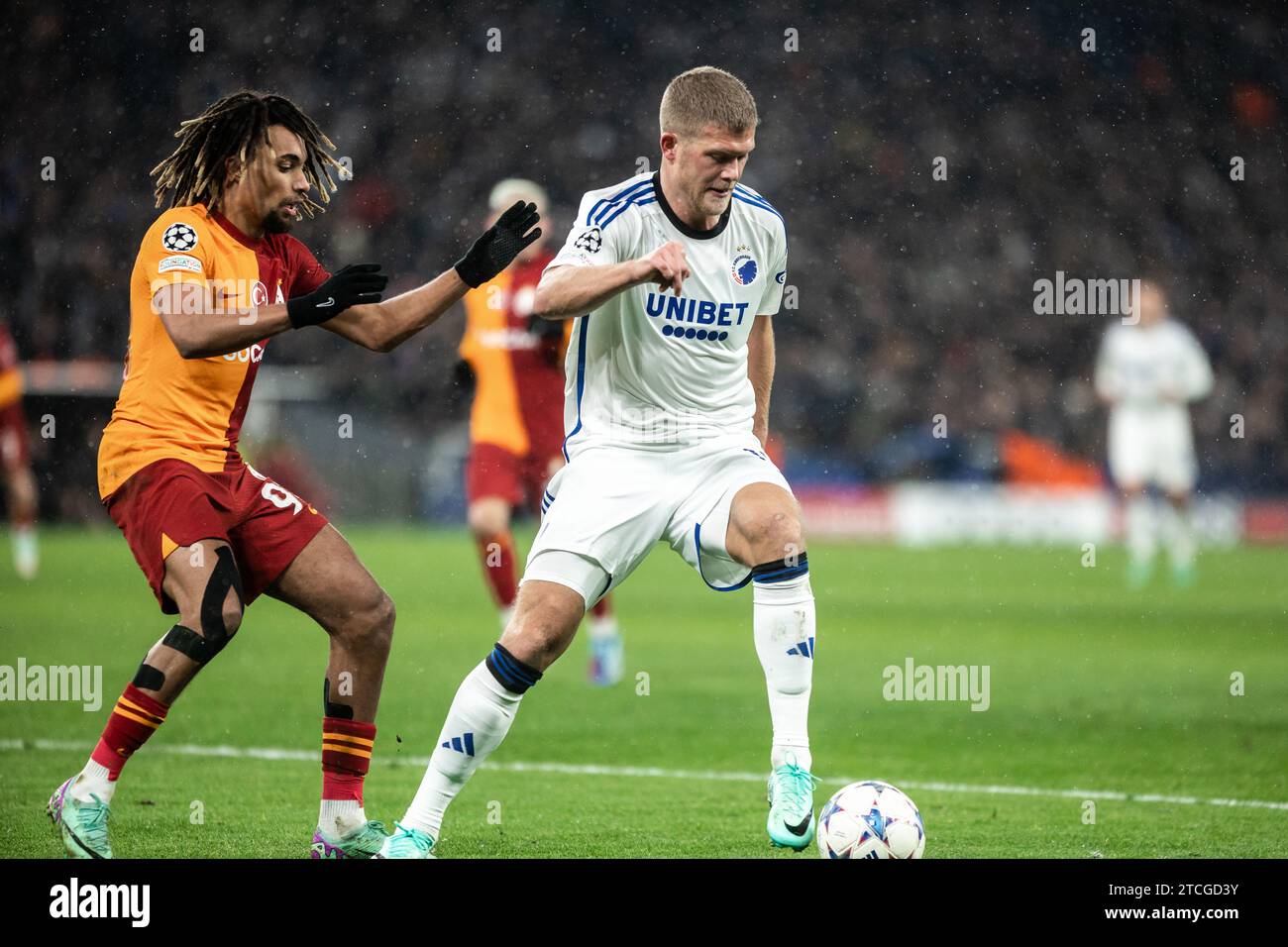Copenhagen, Denmark. 12th Dec, 2023. Andreas Cornelius (14) of FC Copenhagen seen during the UEFA Champions League match between FC Copenhagen and Galatasaray at Parken in Copenhagen. (Photo Credit: Gonzales Photo/Alamy Live News Stock Photo