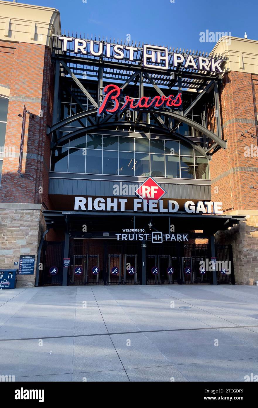 Atlanta, GA, USA March 21,2022An entrance to Truist Stadium in