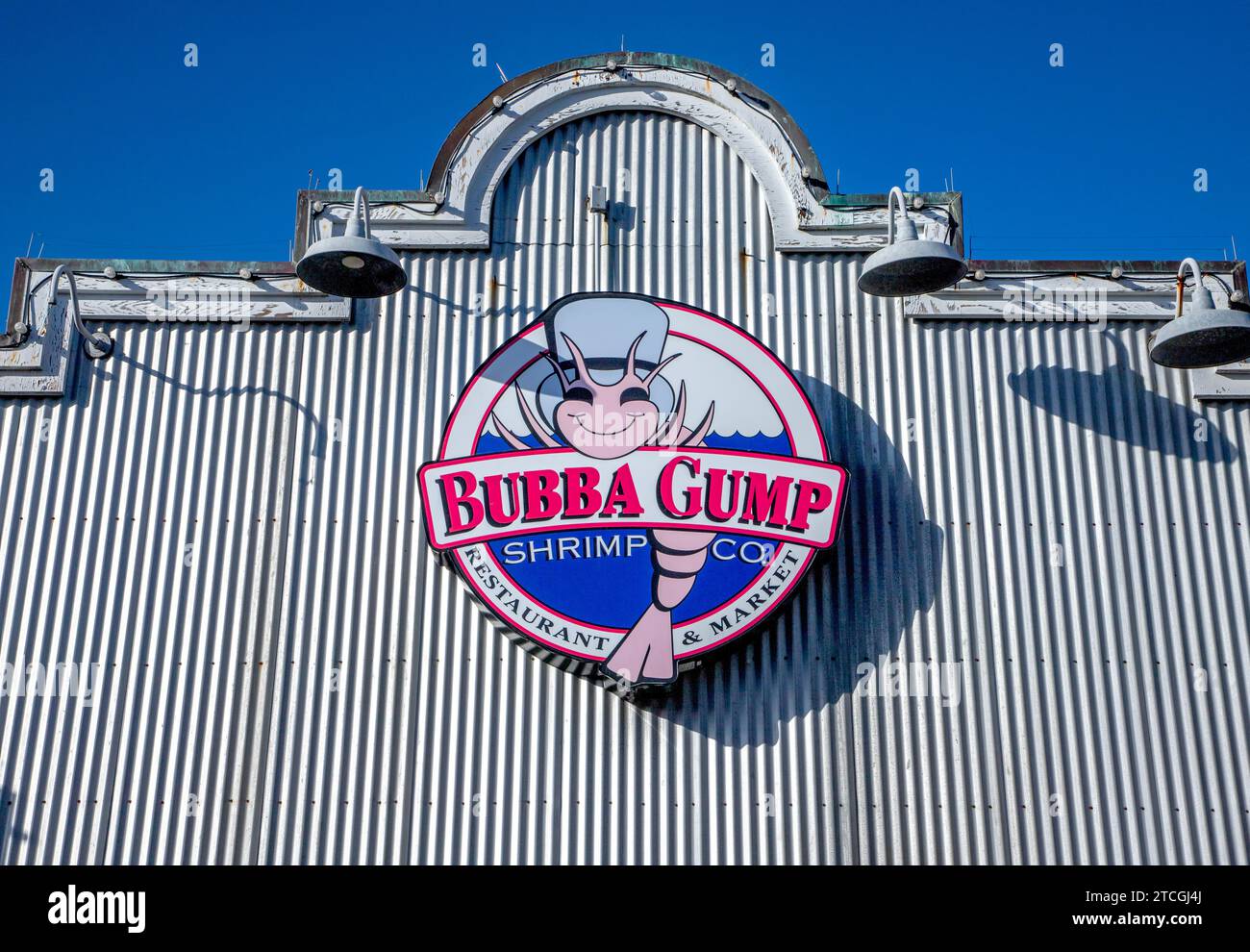Bubba Gumps restaurant on Fisherman's Wharf in San Francisco