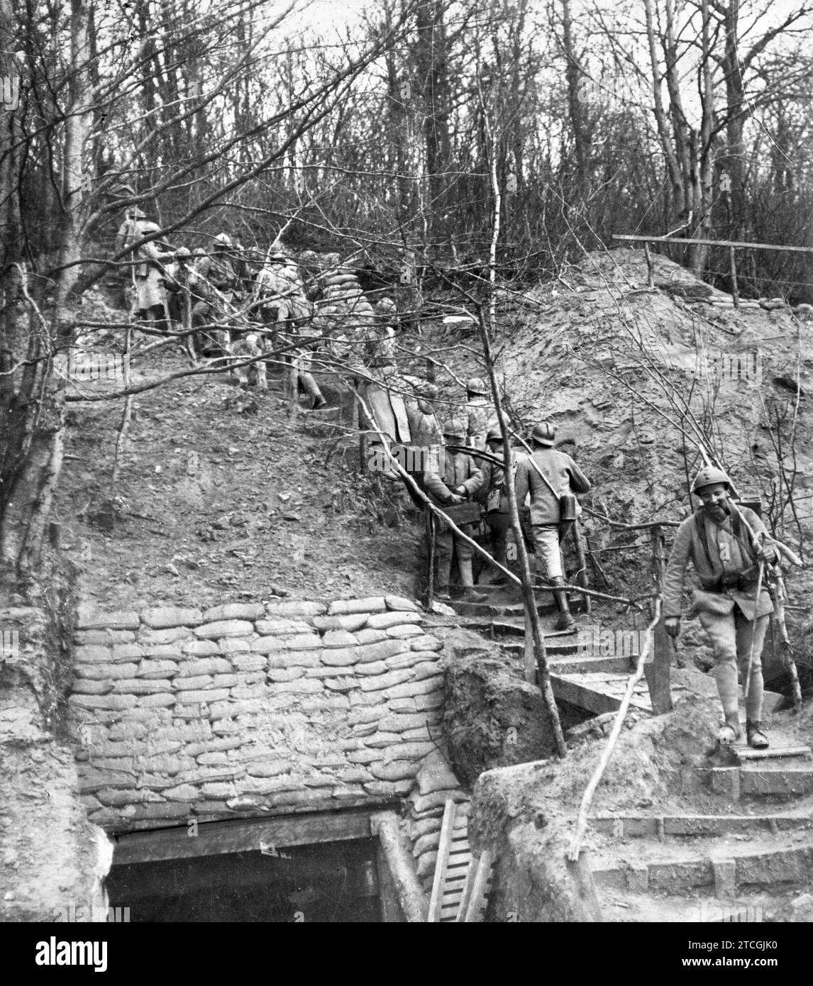 Underground trenches Black and White Stock Photos & Images - Alamy