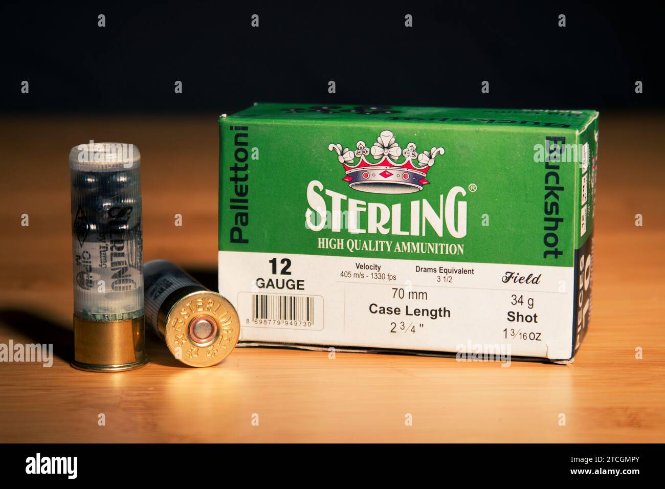 Sterling 12ga Buckshot Shotgun Ammo Stock Photo Alamy