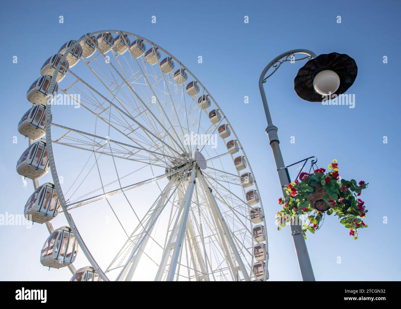 The Ferris Wheel at Fishermans' Wharf in San Francisco, California - Stock Image