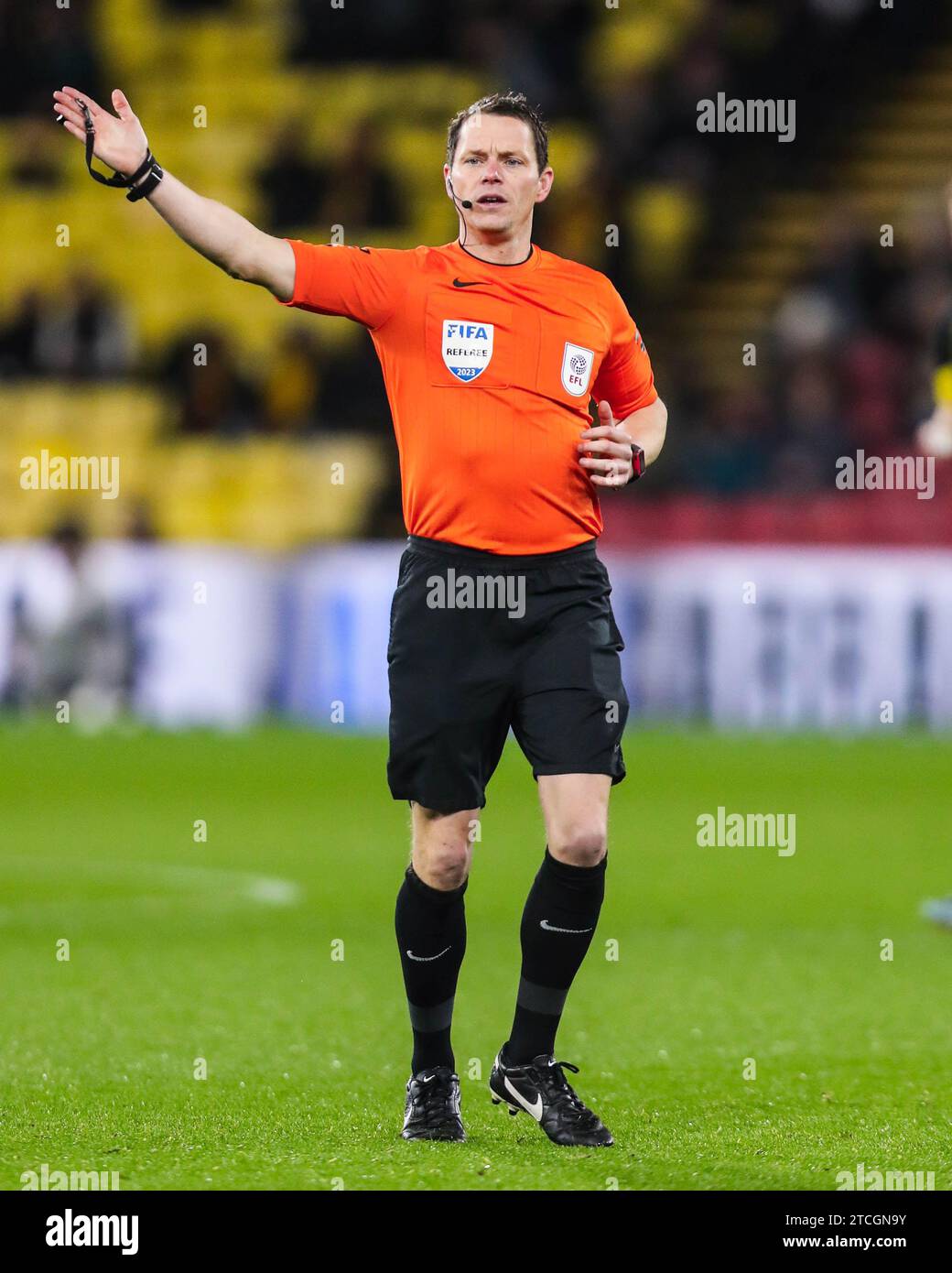 Football Referee In England Darren england referee 2023 hi-res stock photography and images - Alamy