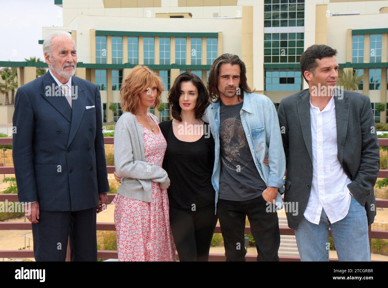 Alicante 05/14/2008 Triage film presentation. Colin Farell, Paz Vega, Christopher Lee, Kelly Relly and director Danis Tanovic Photo Juan Carlos Soler archdc. Credit: Album / Archivo ABC / Juan Carlos Soler Stock Photo