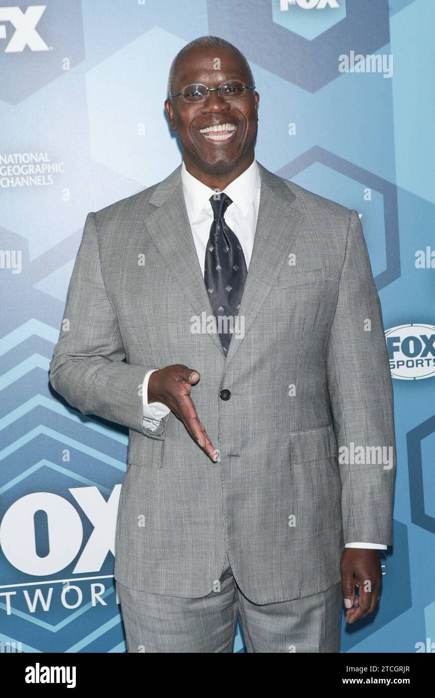 **FILE PHOTO** Andre Braugher Has Passed Away. NEW YORK CITY - MAY 16: Andre Braugher arrives at the FOX 2016 Programming Presentation red carpet arrivals at the Wollman Rink in Central Park on Monday, May 16, 2016, in New York City. Copyright: xMediaPunchx Stock Photo